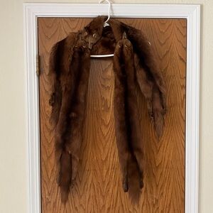 Vintage genuine fox fur stole